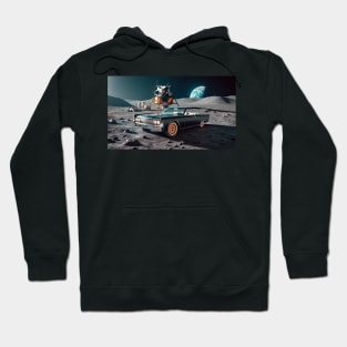 1963 Lincoln Continental Convertible on the Moon Hoodie